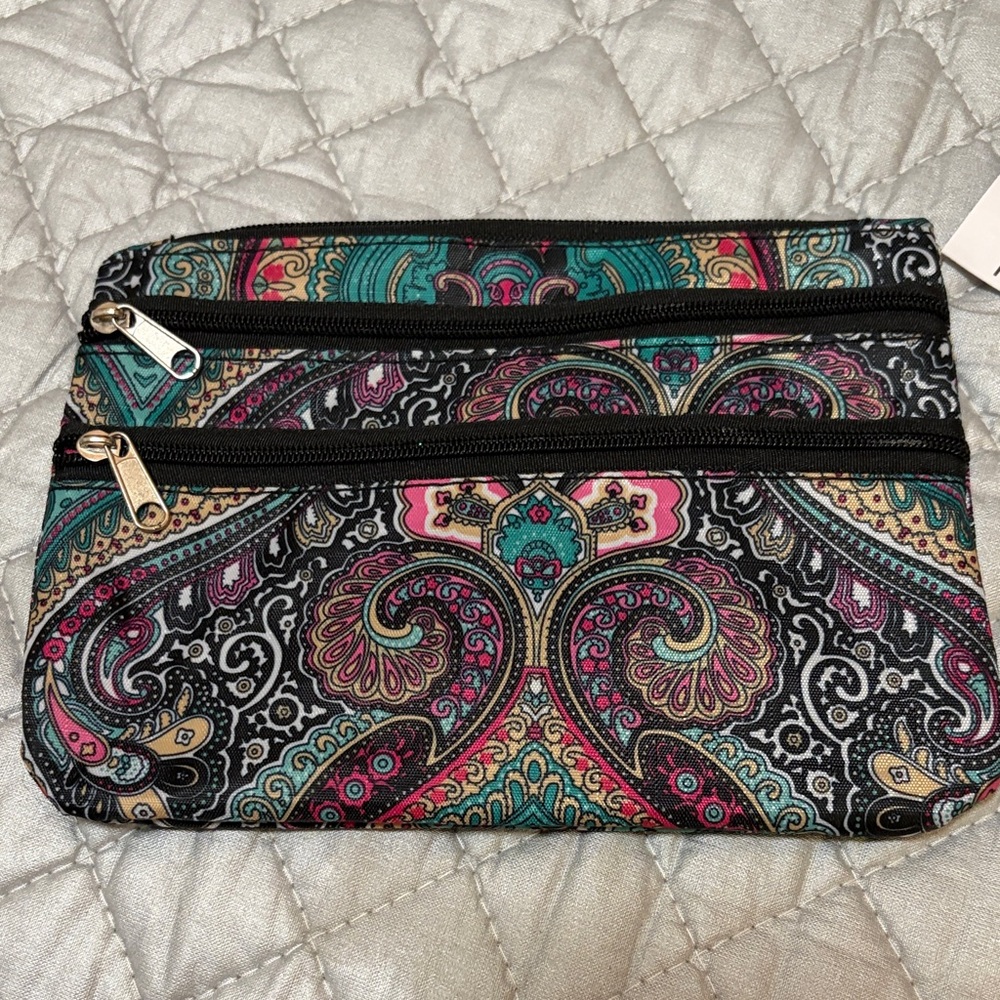 Colorful Paisley Cosmetic Bag